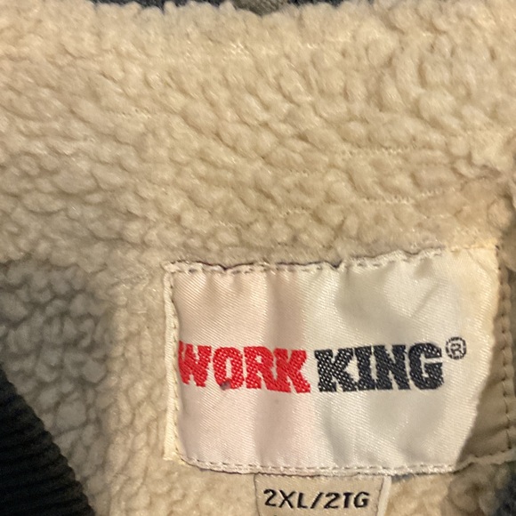 Work King Sherpa-Trim Utility Vest in Olive - Picture 6 of 10